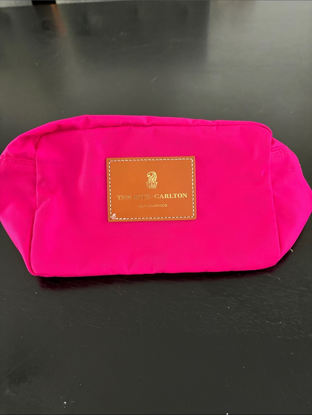 The Ritz-Carlton Hot Pink Cosmetic Pouch